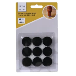 18 stuks zelfklevend vilt 25 mm