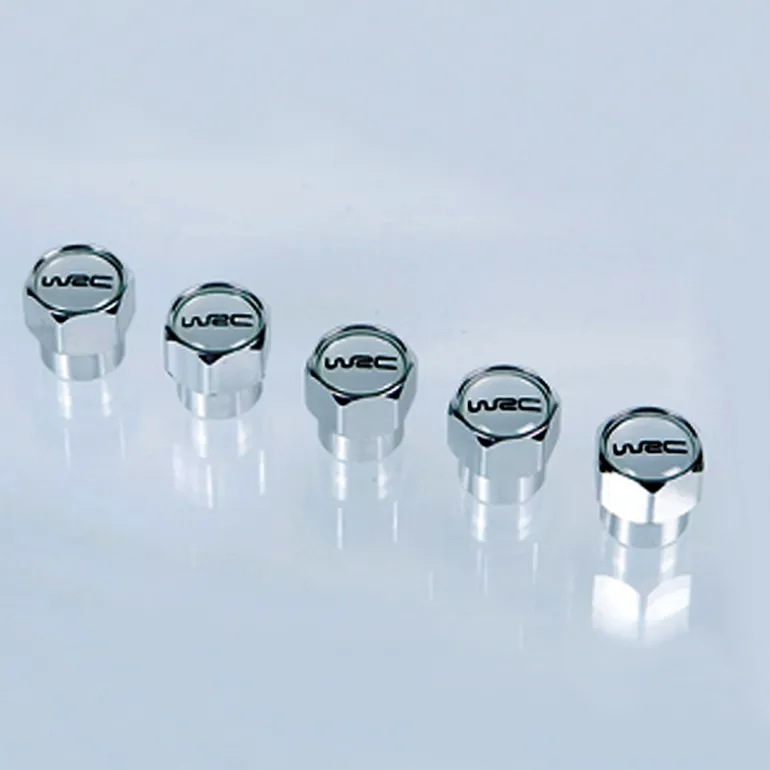 5 ventieldopjes aluminium
