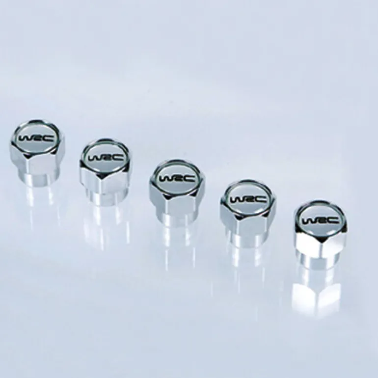 5 ventieldopjes aluminium