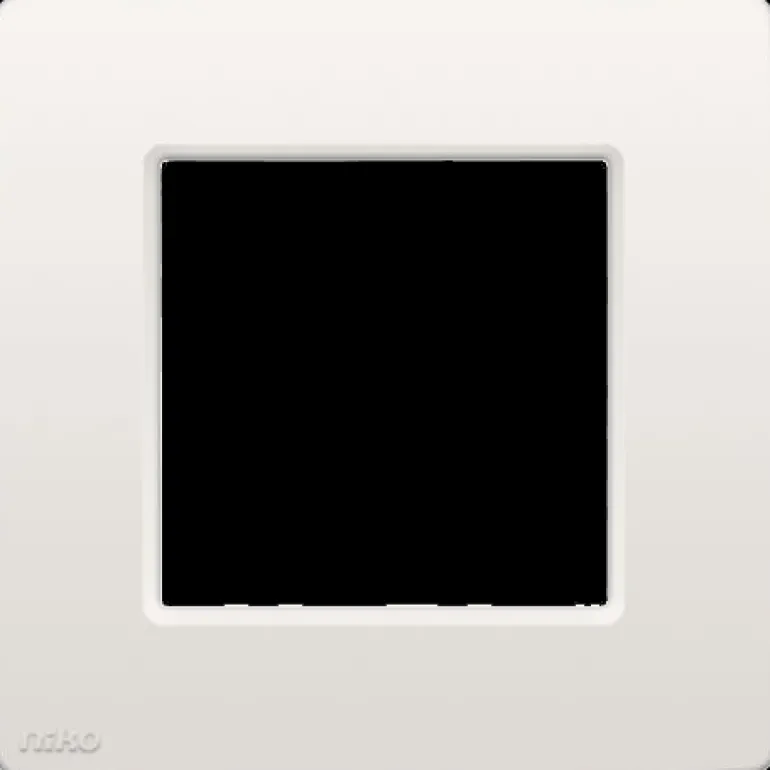 Afdekplaat enkelvoudig 101-76100 - wit