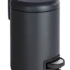 Afvalemmer Leman zwart 3 l