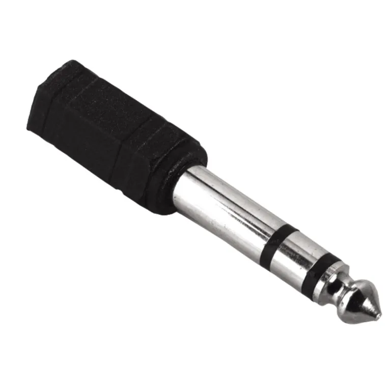 Audio adapter jack 6,3 m - jack 3,5 f stereo