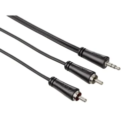 Audiokabel jack 3,5 mm - 2 cinch 3,0 m 1 ster