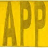 Badmat memory foam mustard yellow