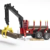 Bosbouw Aanhangwagen met Kraan