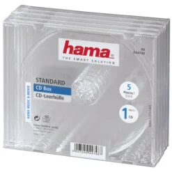 Cd-box transparant 5 stuks