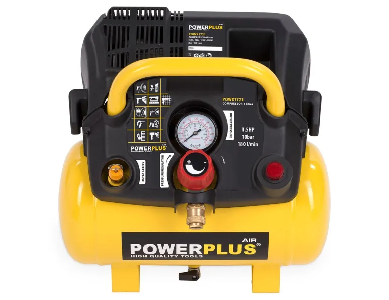 Compressor 1100 W 6 L zonder olie