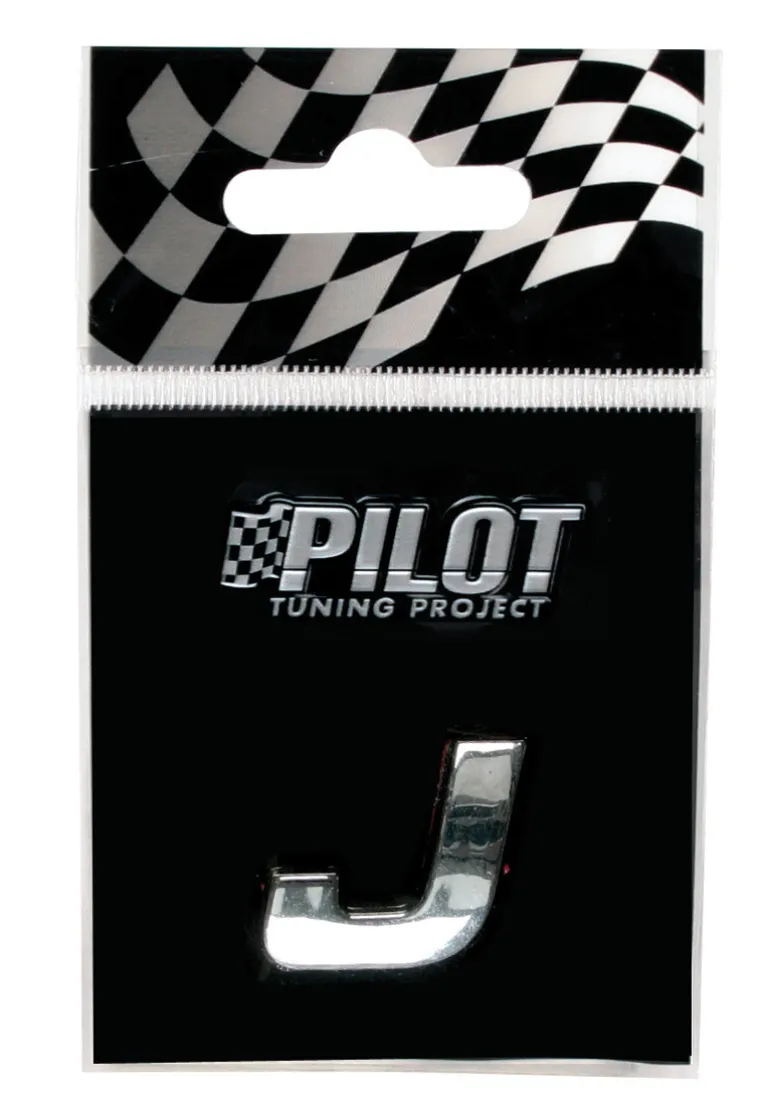3D Letter J 18mm