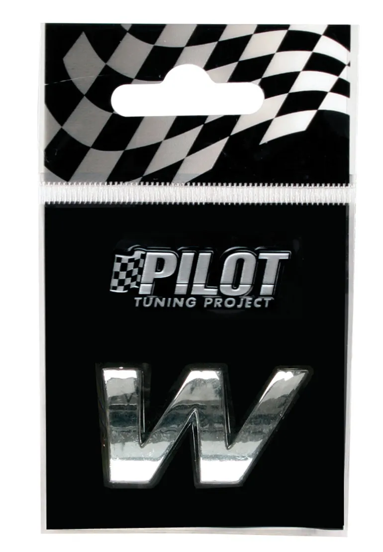 3D Letter W 18mm