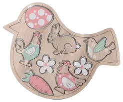 Decoratie houten vogel figuurtjes