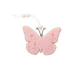 Decoratie vilt hangertje roze