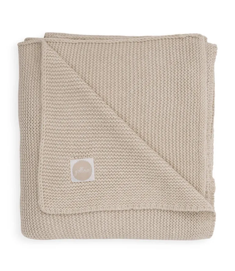 Deken 75 x 100 cm Basic Knit Nougat