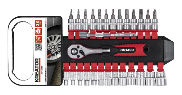 28-delige dopsleutelset 1/4''