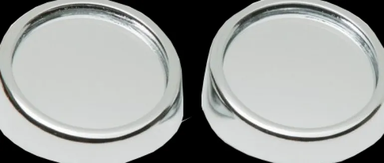 Dodehoekspiegel rond zilver