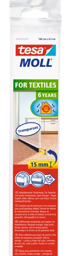 Dorpelstrip voor vloerbedekking 1m x 43 mm bruin