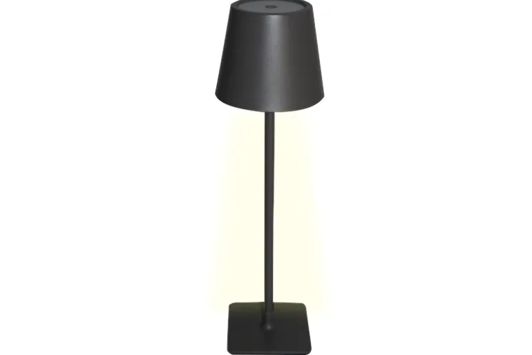 Draadloze LED tafellamp Sphere met touchbediening - Dimbaar - Oplaadbaar via USB - Donkergrijs
