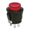 Drukschakelaar rood 12 V
