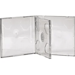 Dubbel cd box transparant 5 stuks
