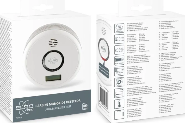 ELRO PRO PK4910 Design Koolmonoxidemelder met 10 jaar batterij