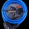 Fietsslot met sleutel blauw 8 x 1800