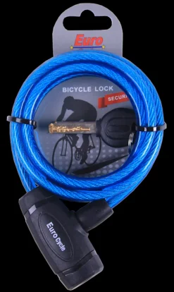 Fietsslot met sleutel blauw 8 x 1800