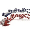 Flossytoy rood / blauw 3 knopen 600 g