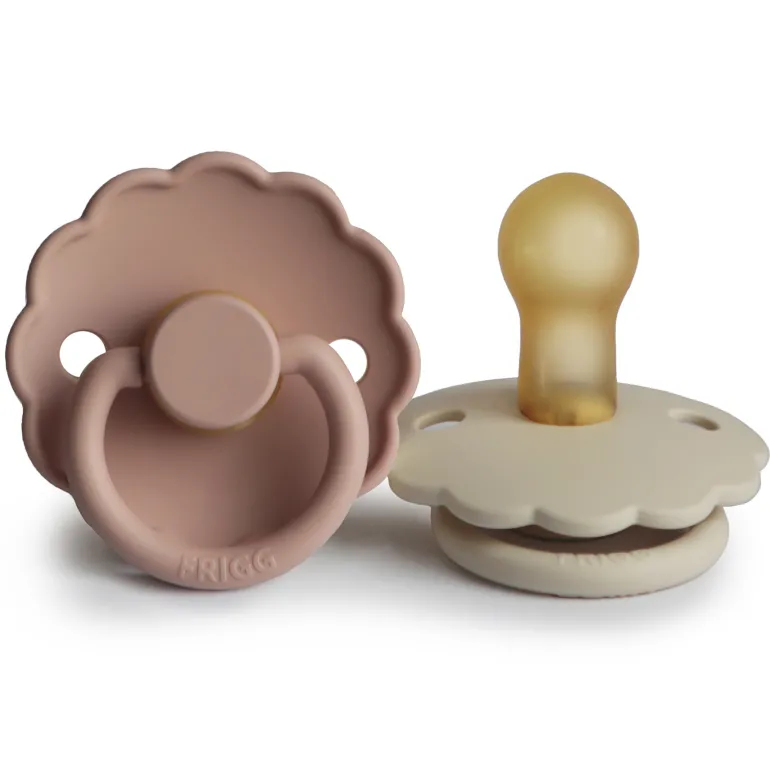 Fopspeen Daisy Latex Blush/CreamT2 (2 stuks)