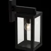 Gaia muurlamp zwart IP44 E27 60W