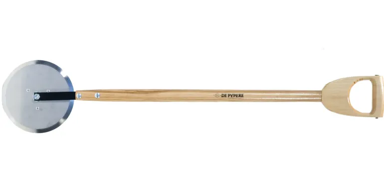 Gazonafboorder wiel met D-steel