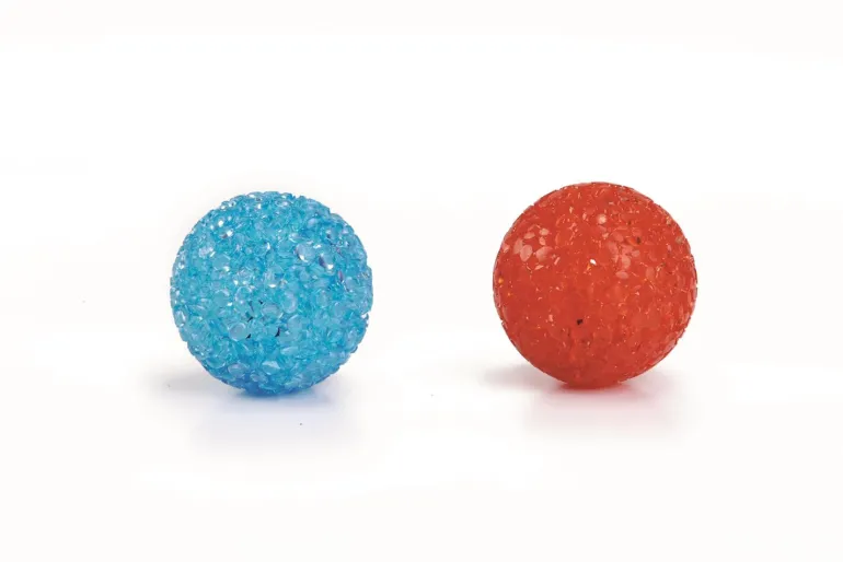 Glitter bal 4 cm 2 stuks