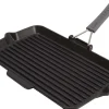 Grillpan rechthoekig zwart 34 x 21 cm
