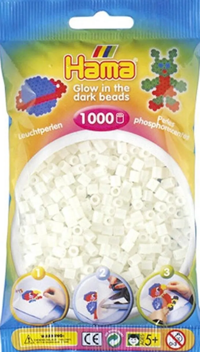 Hama 1000st strijkparels groen fluo