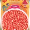 Hama 1000st strijkparels rood pastel