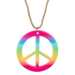 Hippie Set Flower Power - bril + hoofdband + oorbellen + ketting