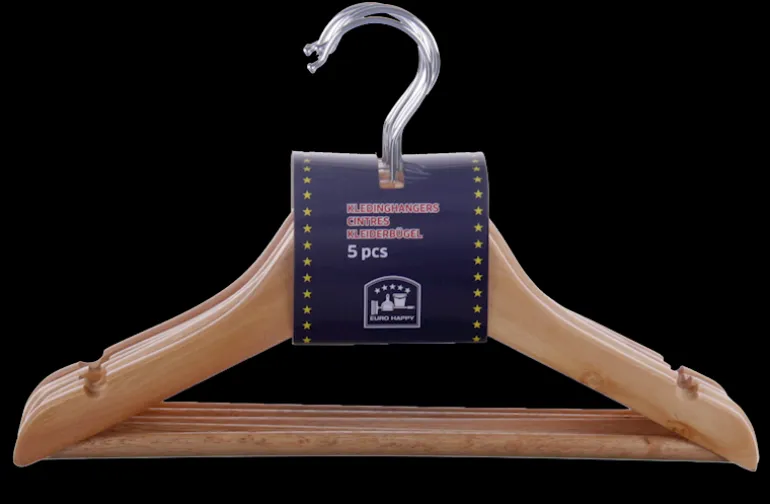 Houten kleerhangers kids 5 stuks