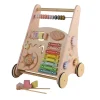 Houten loopwagentje pastel roze