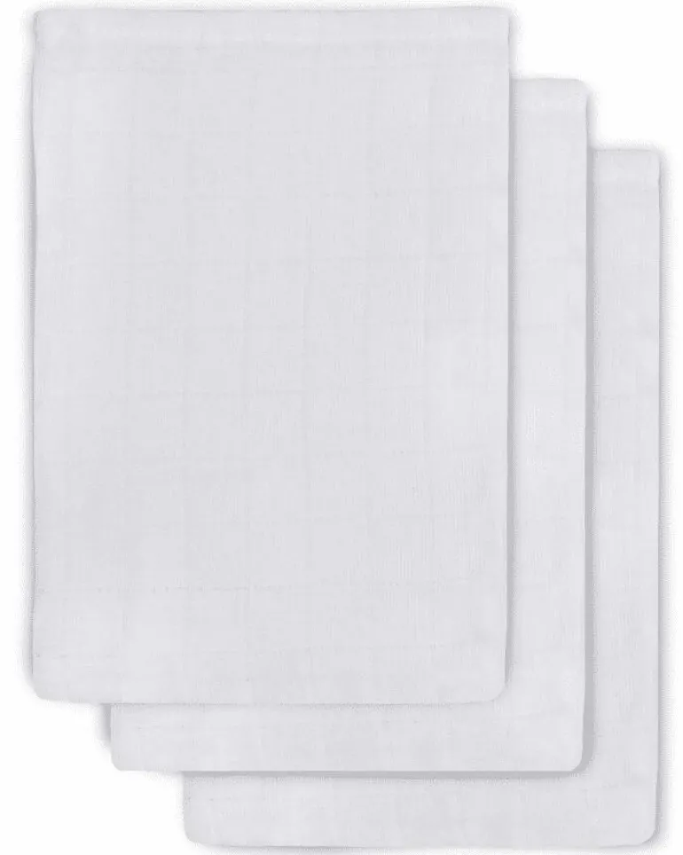 Hydrofiel washandje wit (3 stuks)