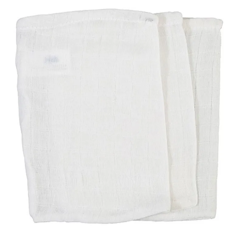 Hydrofiel washandje wit (3 stuks)