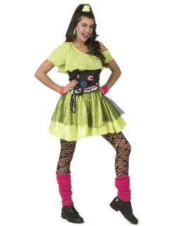 80ies Fluojurkje Kiss The Girl  - Maat 32/34