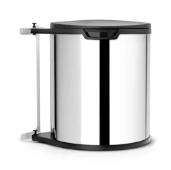 Inbouwemmer 15 L chroom