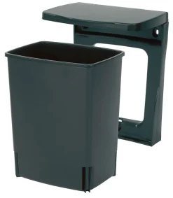 Inbouwemmer 10 L zwart