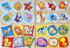 Inlegpuzzel kleine dieren