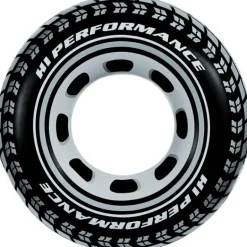 Intex Zwemring - 91cm - Zwart Grijs - Autoband