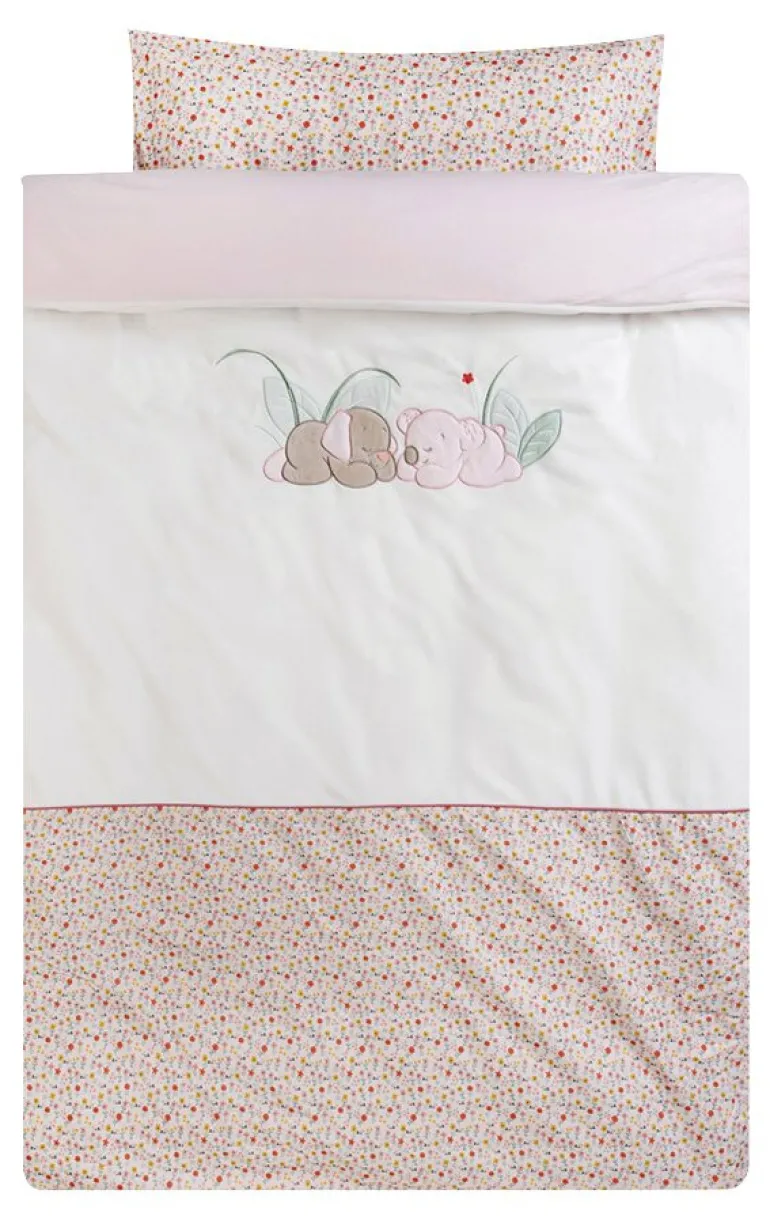 Iris & Lali Dekbedovertrek 100 x 140 cm met kussensloop 40 x 60 cm