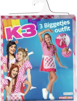 K3 Verkleedjurk 3 Biggetjes - 3-5 jaar