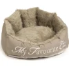 Kattenmand 'My favourite cat' beige 55 x 45 x 28 cm