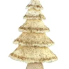 Kerstboom creme en goud l