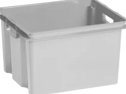Keter Crownest Opbergbox Lichtgrijs - 42,6x36,1x26cm - 30L
