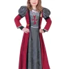 Kinderkostuum Jurk Jonkvrouw Lady Red - Maat 140