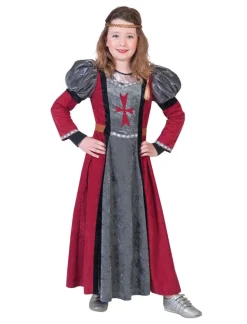 Kinderkostuum Jurk Jonkvrouw Lady Red - Maat 152